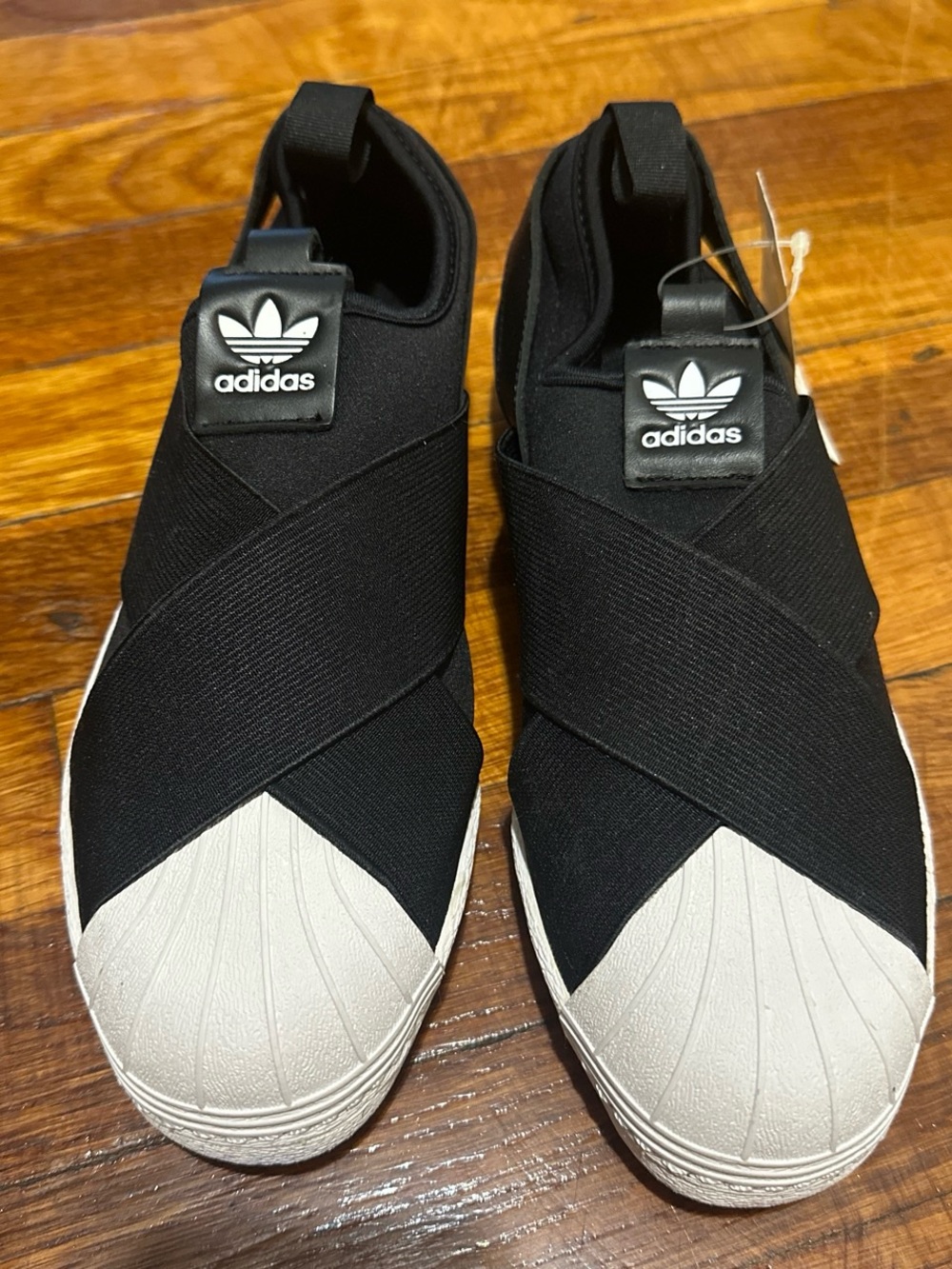 adidas Black Slip-On Superstar Sneakers